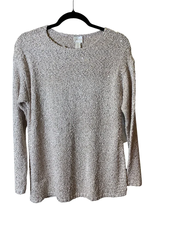 Sweater By Chicos In Beige, Size: M