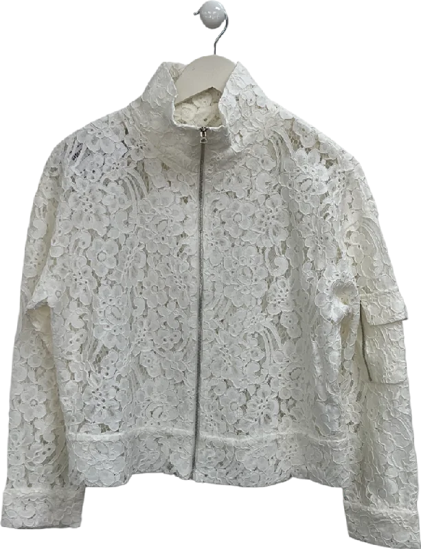 S Deer White Lace Jacket UK S