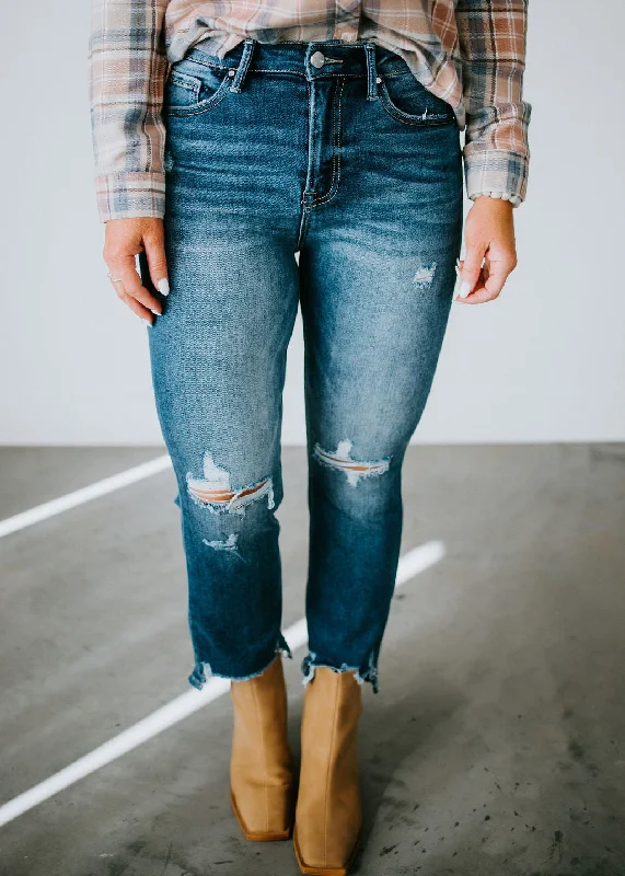 Quincie Distressed Crop Jean