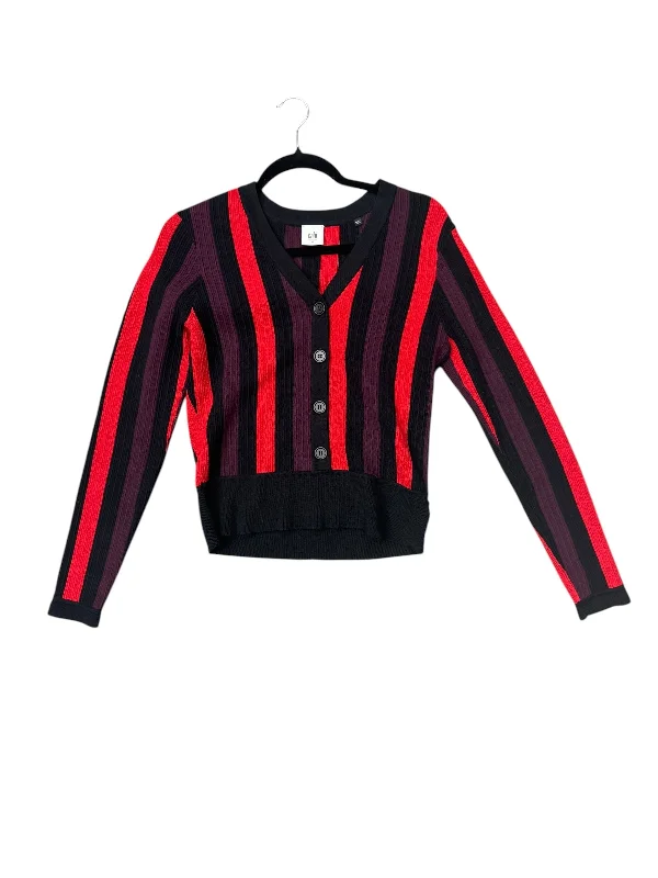 Cardigan By Cabi In Black & Red, Size: M