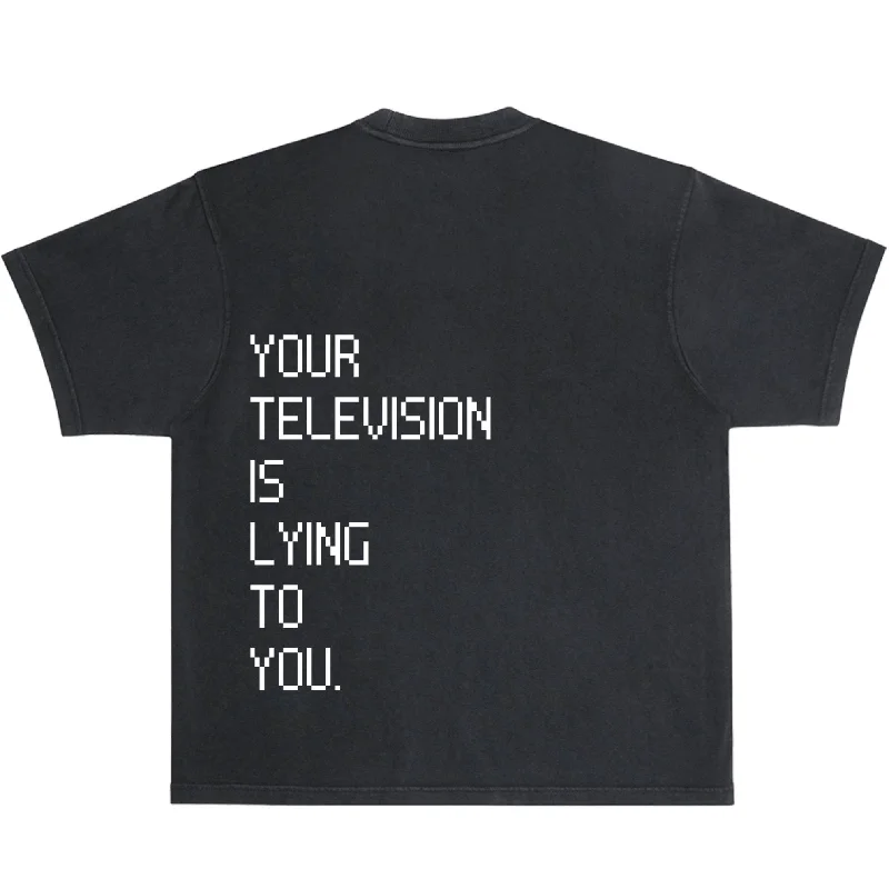 Your Television Is Lying Heavyweight Tee