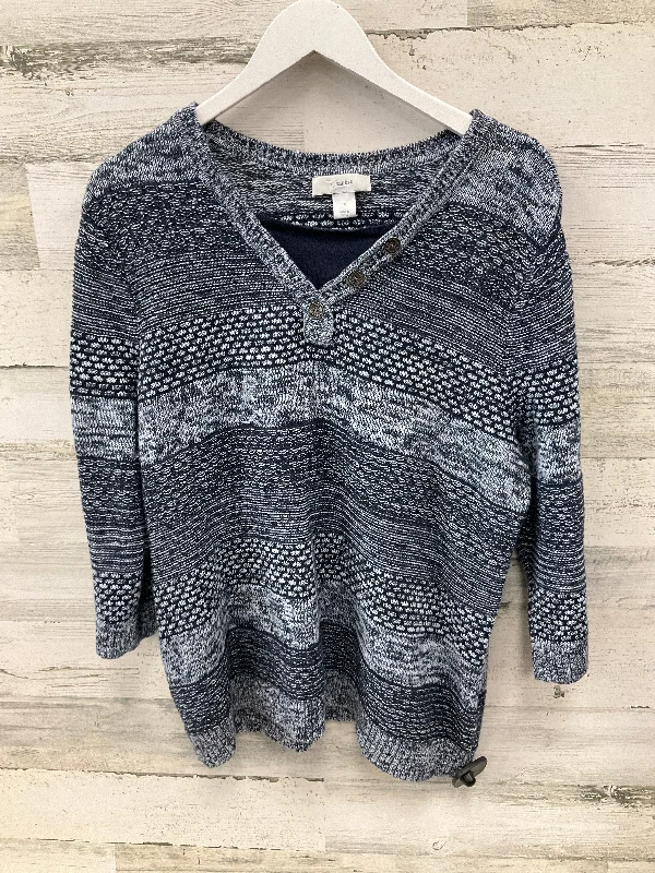 Sweater By Cj Banks In Blue, Size: 1x