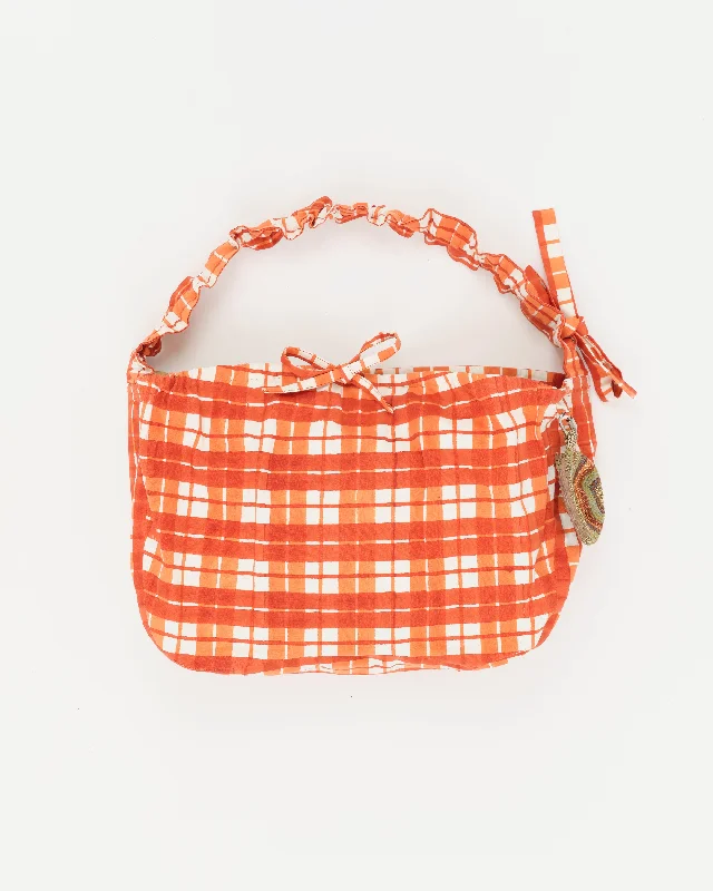 Large Drawstring Port-All - Red Check