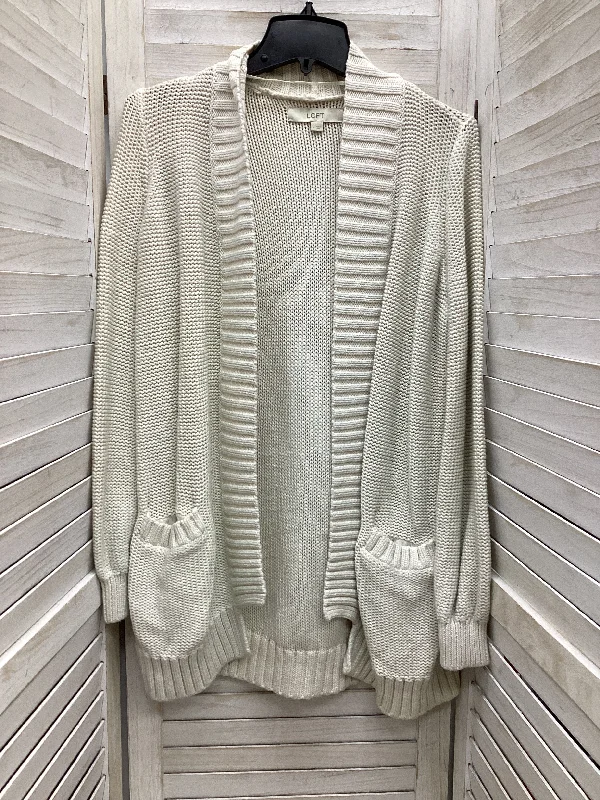 Cardigan By Loft In Ivory, Size: M