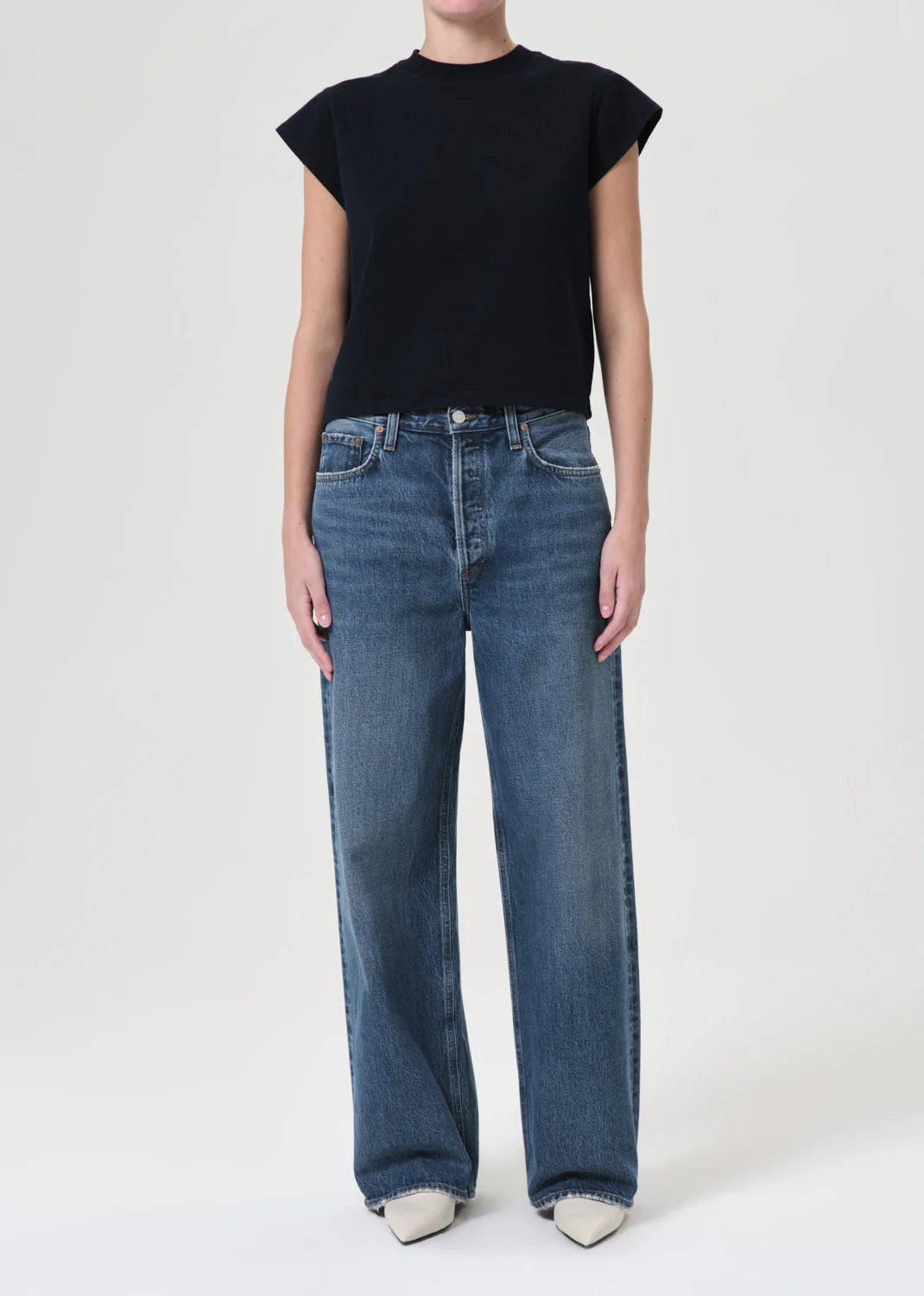 Agolde Low Slung Baggy Jean in Essence