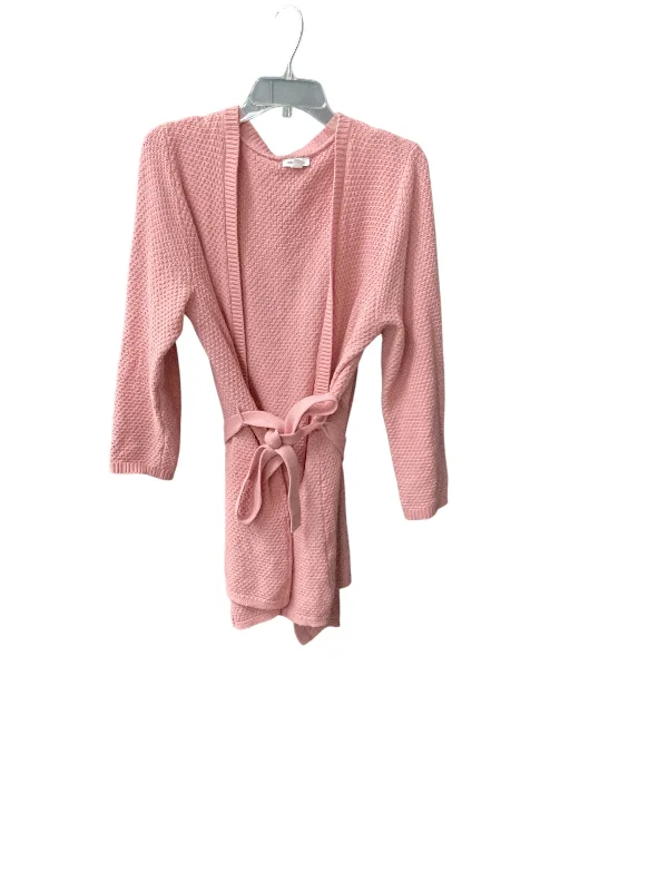 Sweater Cardigan By Westport In Pink, Size: 1x