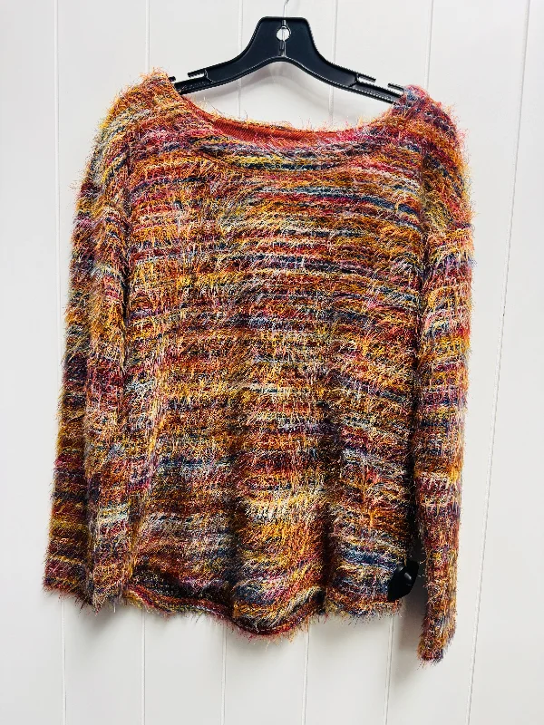 Sweater By Tribal In Orange & Yellow, Size: S