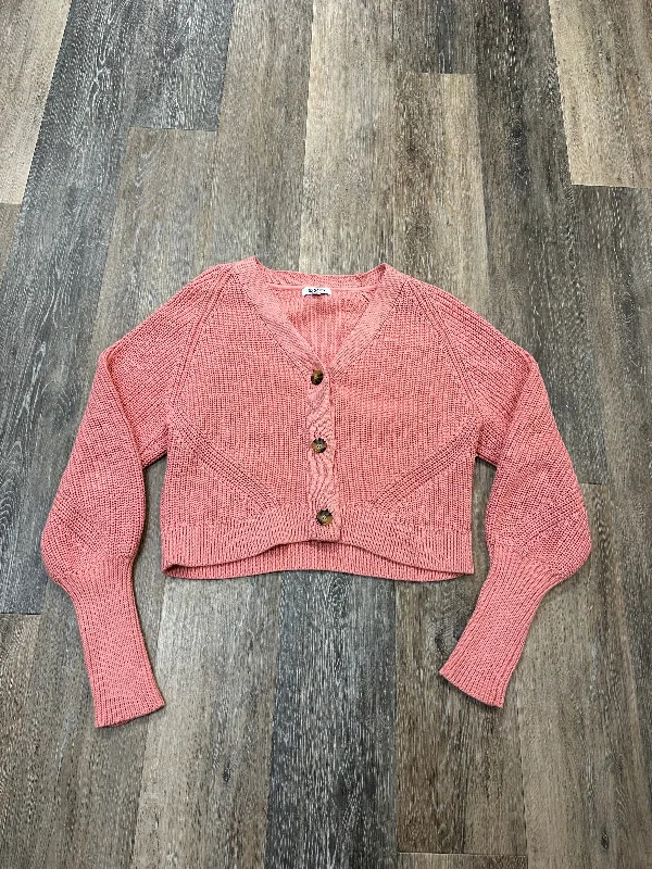 Sweater Cardigan By 525 In Pink, Size: Xs