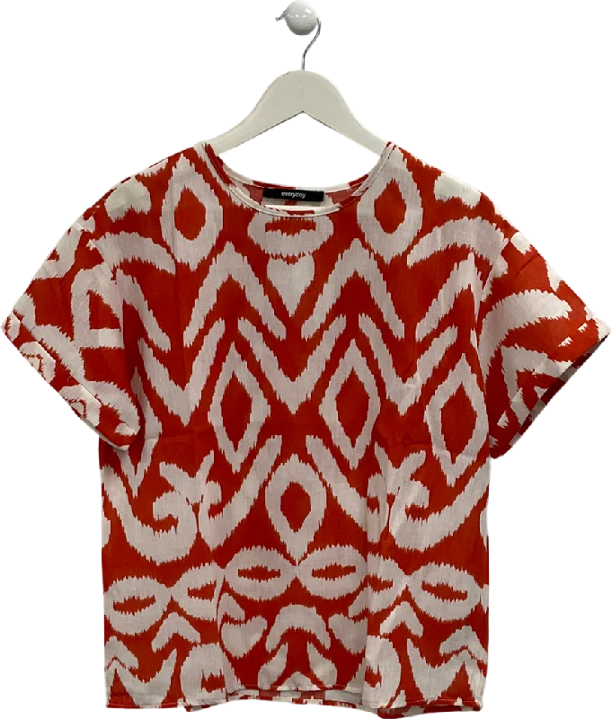 Everyday Orange Tribal Print Top UK 12