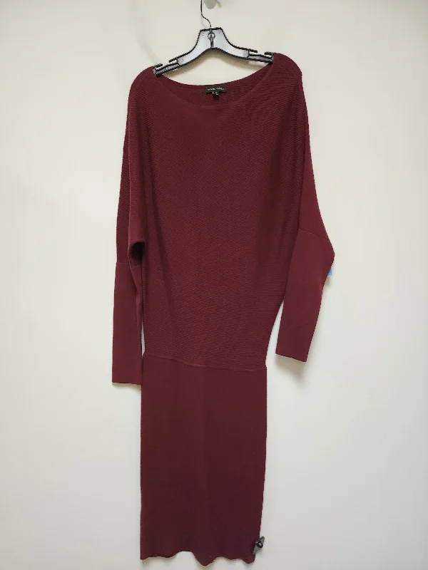 Dress Casual Maxi By Banana Republic In Maroon, Size: M