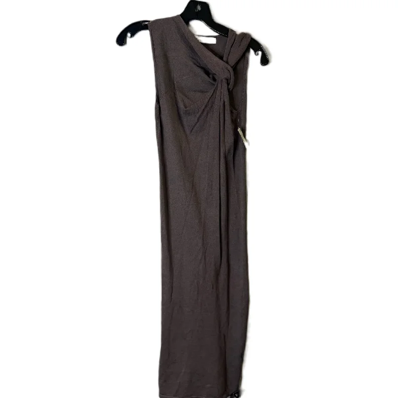 Dress Casual Maxi By Zara In Brown, Size: S