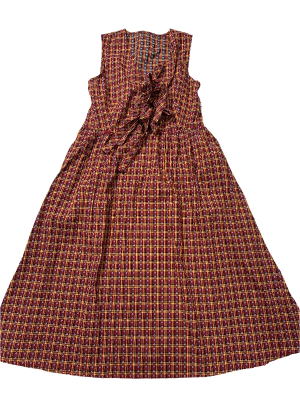 Dress Casual Maxi By CIDER In Plaid, Size: M