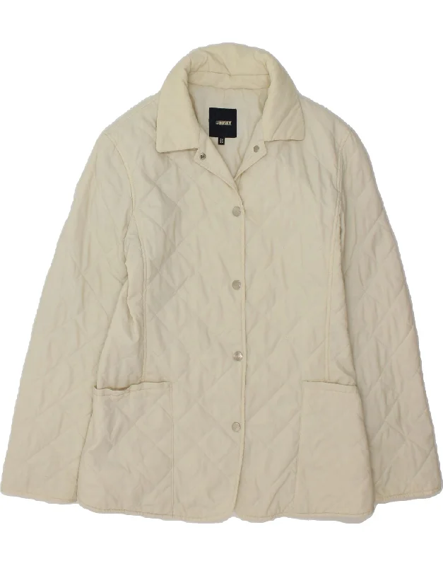 HUSKY Womens Quilted Jacket IT 46 Large White