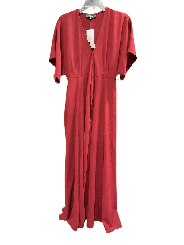 Dress Casual Maxi By Aakaa In Red, Size: S