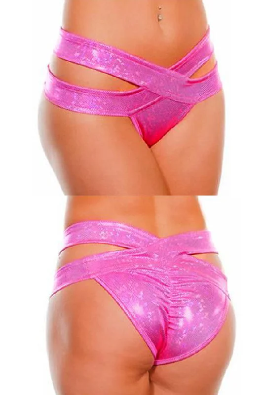 Hologram Criss Cross Scrunch Bottom