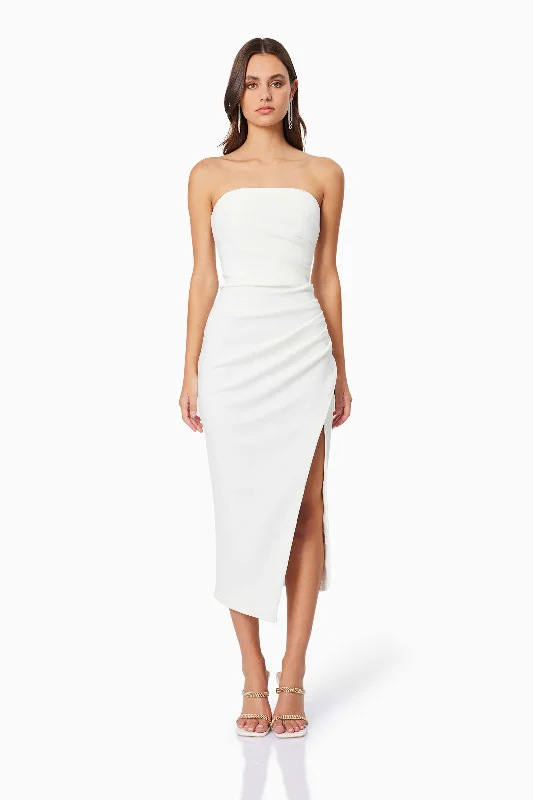 Charlotte Midi Dress - White