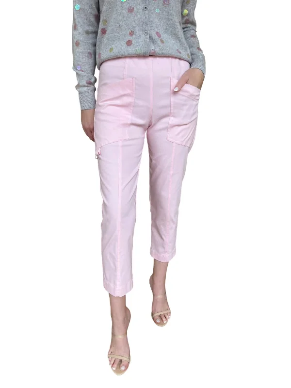 Control Stretch D Ring Crop Cargo Pant In Petal