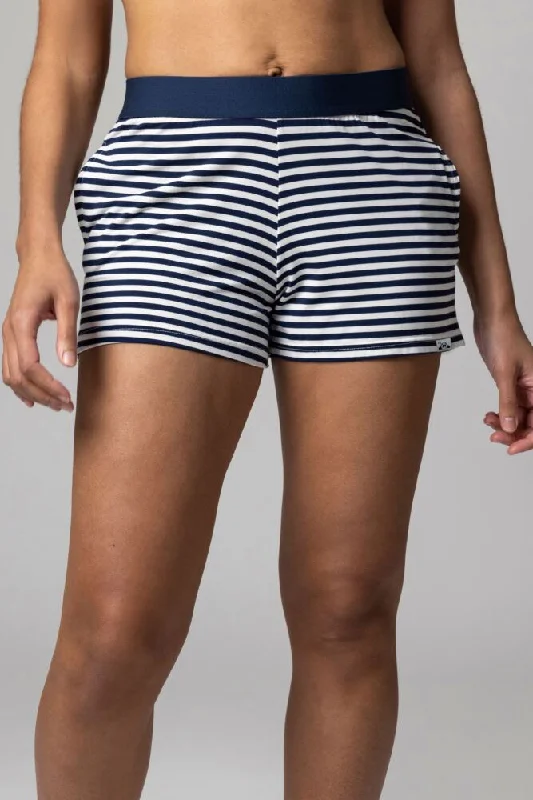 Navy Stripe Shorts