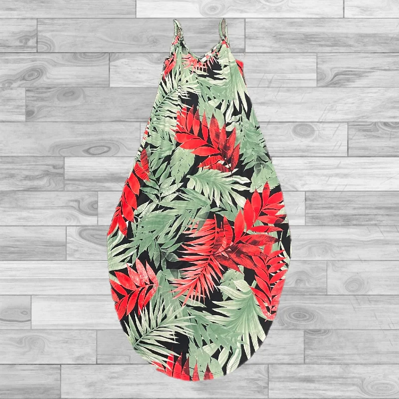 Dress Casual Maxi By Mts In Tropical Print, Size: S