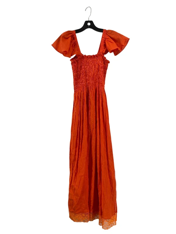 Dress Casual Maxi By Clothes Mentor In Orange, Size: S