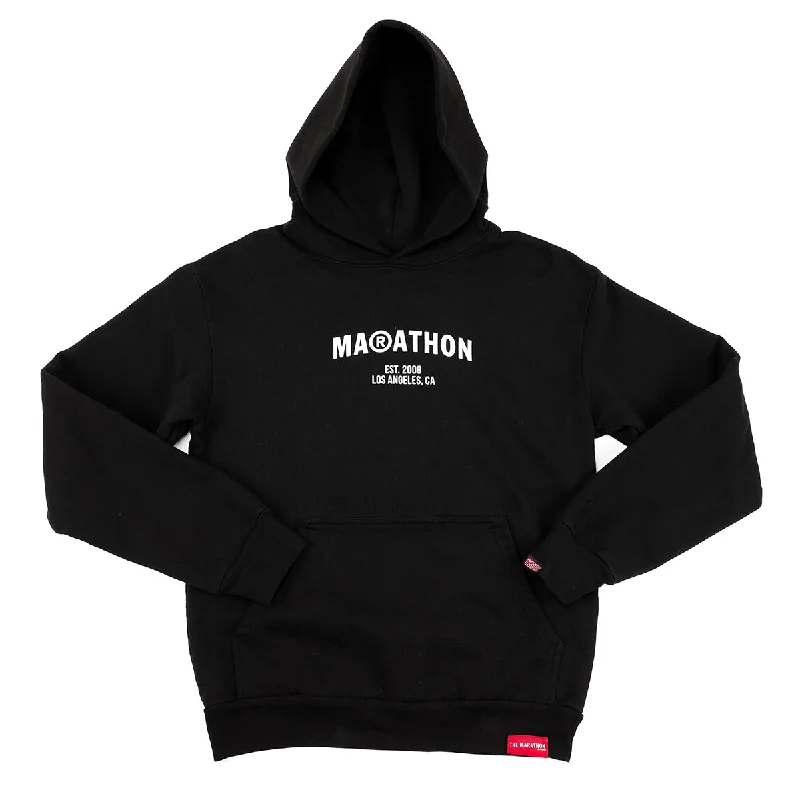 Marathon Registered Hoodie - Black/White