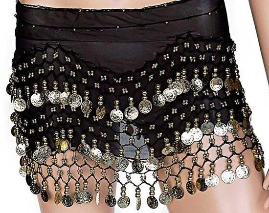 Belly Dancer Silver Coin Hip Scarves