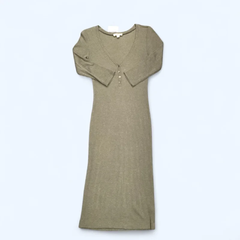 Dress Casual Maxi By L Agence In Green, Size: Xs