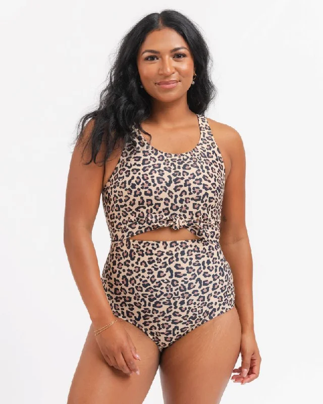 Cheetah Knotted One-Piece