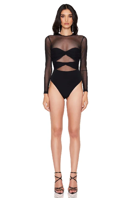 Nookie Intrigue Bodysuit - Black