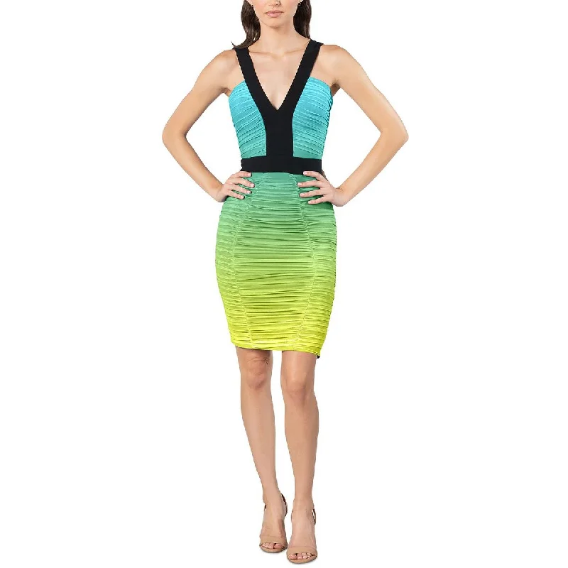 Dress The Population Womens Ombre Knee-Length Bodycon Dress