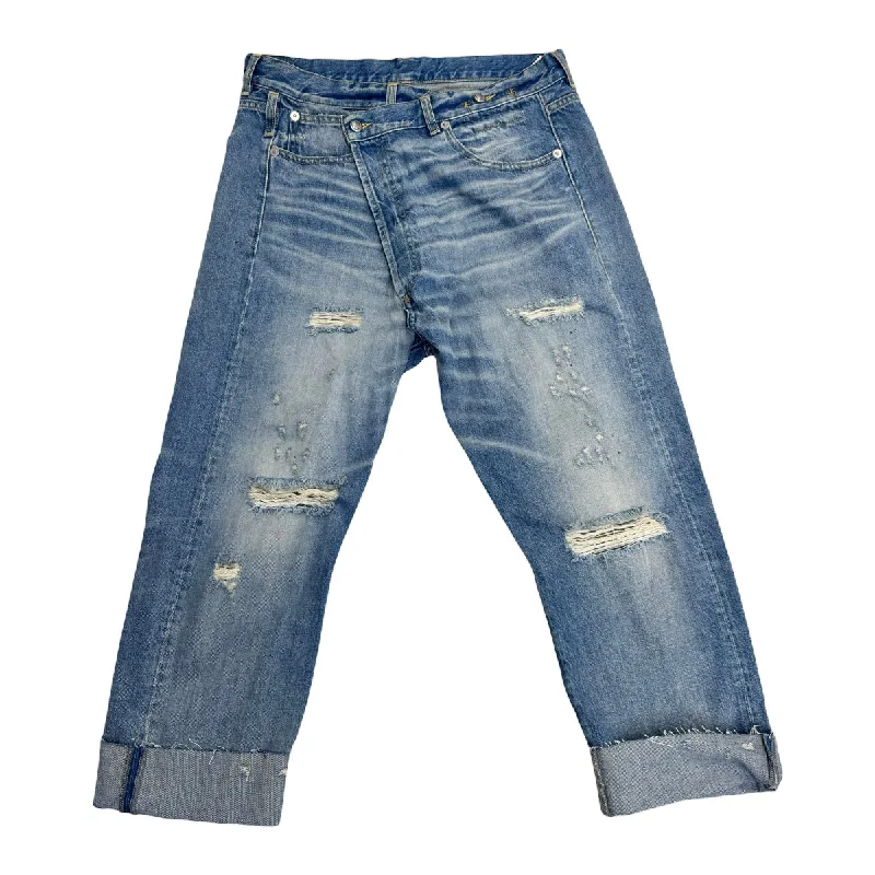 R13 Crossover Distressed Jeans