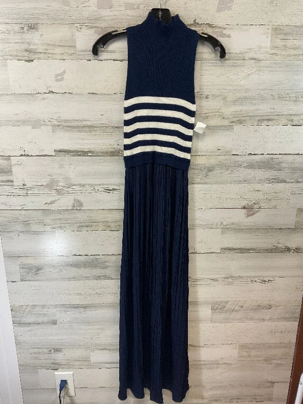 Dress Casual Maxi By Anthropologie In Blue, Size: Xxs