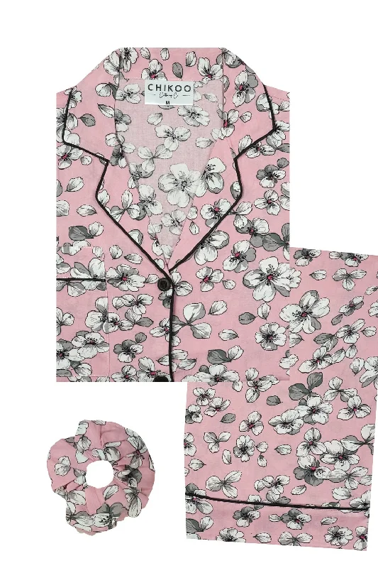 Pink Flora Pj Set