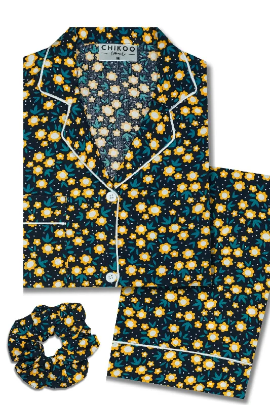 Yellow Flowers Pj Set